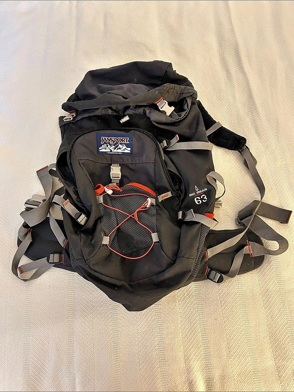 JanSport Big Bear 63 Backpack Black & Gray